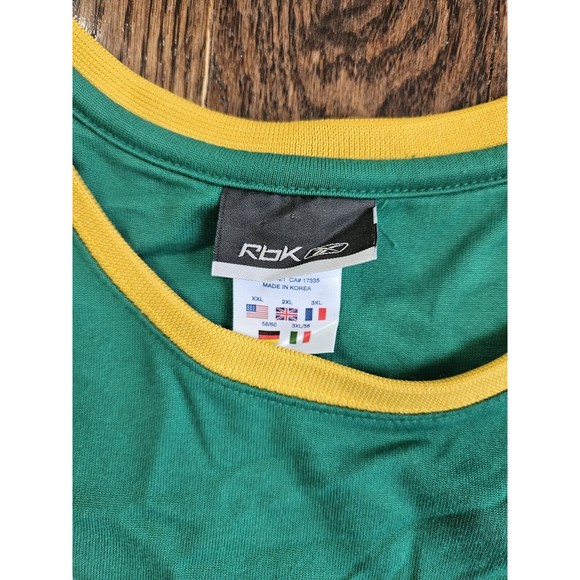 Reebok ALLEN IVERSON #3 Bethel Bruins High School Jersey Size 2XL Green RBK - Picture 6 of 11